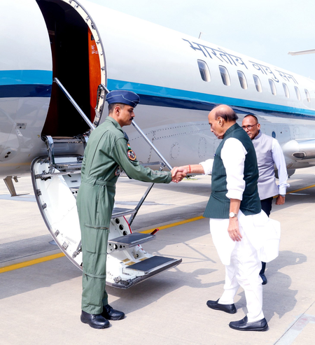 Defence Minister Rajnath Singh departs for Sri Lanka, says looking forward to ‘productive engagement’
