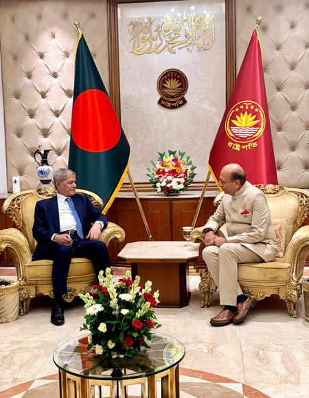 Indian envoy Trivedi, Bangladesh President Alamgir emphasise importance of strengthening ties