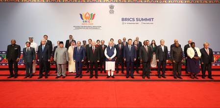 PM Modi joins world leaders for family photo on second day of BRICS Summit in New Delhi