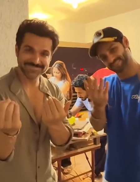 Karan Wahi, Rithvik recreate Smriti Irani’s iconic ‘Kyunki Saas Bhi Kabhi Bahu Thi’ style while showcasing eco-friendly Ganpati idols