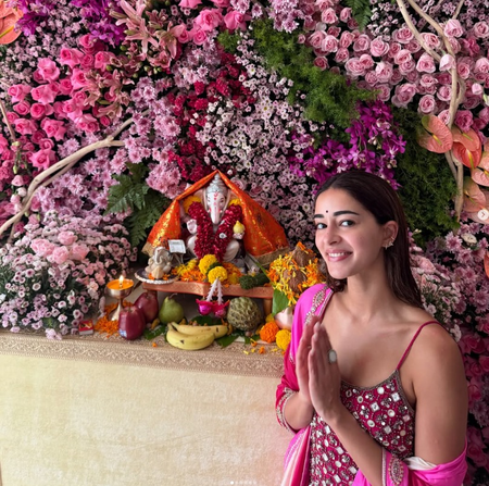 Ananya Panday rushes back home for Ganpati celebrations: ‘Just in time for my fave’