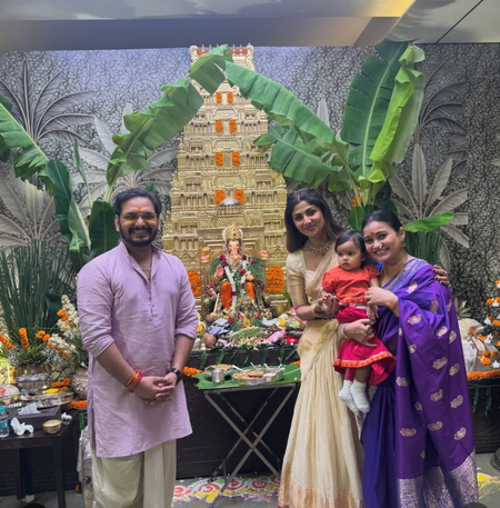 Paritosh Tripathi gives glimpse of Shilpa Shetty’s Ganpati celebrations