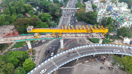 Bengal: Track laying work in Phase III of Kolkata Metro’s Orange Line completed