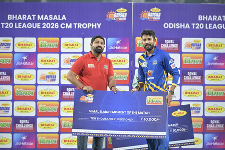 Odisha T20 League: Bhubaneswar Tigers edge past Keonjhar Miners by seven runs in rain-hit  clash