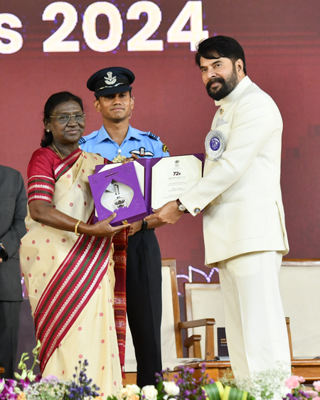 Mammootty: Receiving the National Award for Best Actor is an honour I will cherish for a lifetime!
