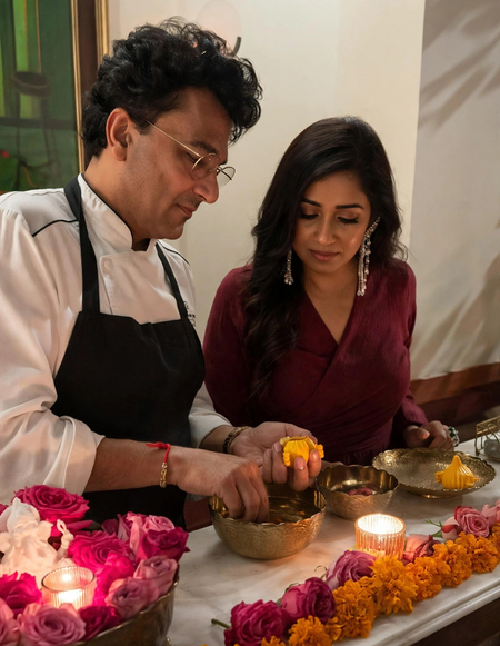 Vikas Khanna teaches Shreya Ghoshal how to make modaks for Ganesh Chaturthi