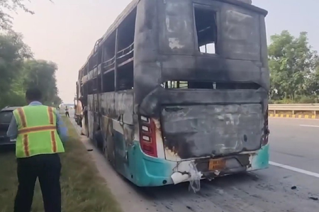 Greater Noida bus fire: Passengers warned of burning smell, driver ignored them, says FIR