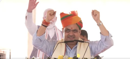 CM Bhajan Lal Sharma criticises Congress in Barmer, says previous govt left Rajasthan in dilapidated state