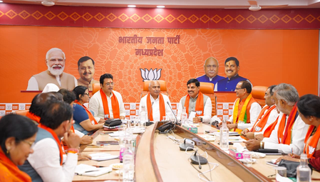 MP: Biplab Deb holds first BJP core group meeting
