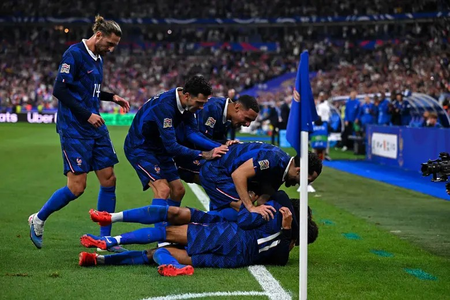 France roar back to beat Belgium 4-1, sit atop in Nations League Group A1