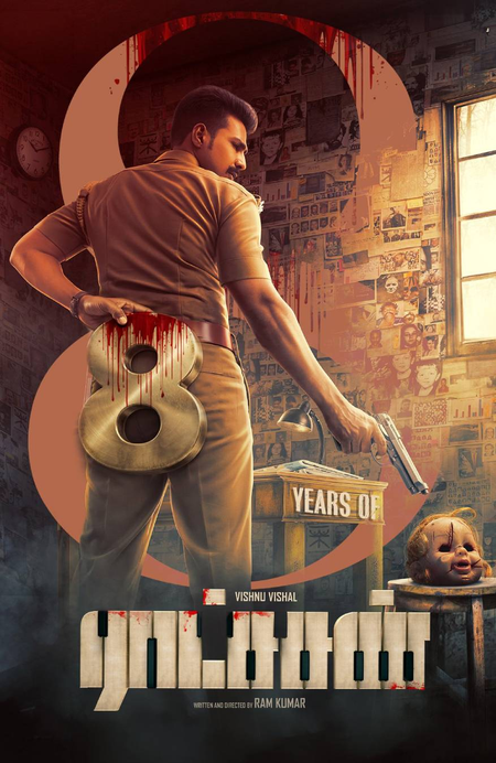 Vishnu Vishal pens note of gratitude as blockbuster film ‘Ratsasan’ completes 8 years!