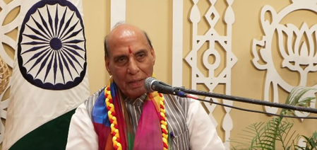 Nation’s true strength is when you possess missiles and also maintain propriety: Rajnath Singh
