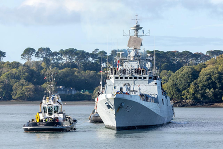 INS Trishul arrives in UK’s Plymouth for Exercise Konkan-26 with Royal Navy