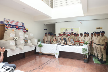 Two arrested with 317 kg of ganja worth Rs 3.17 crore in Bengaluru