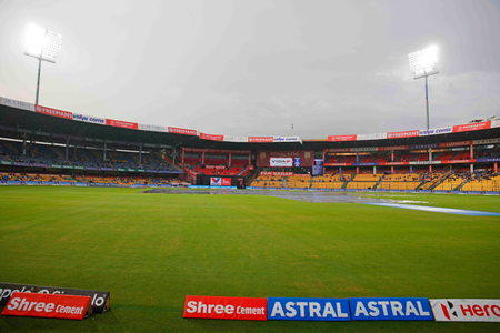 5th T20I: Rain delays toss in India-West Indies series decider in Bengaluru