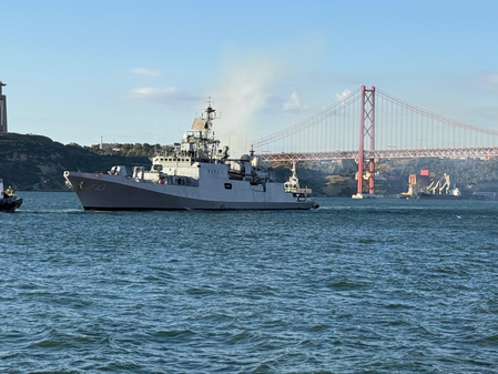 INS Trishul arrives in Portugal’s Lisbon after Konkan-26 exercise with Royal Navy