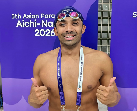 Asian Para Games: Niranjan Mukundan wins bronze in men’s 200m individual medley SM7 category