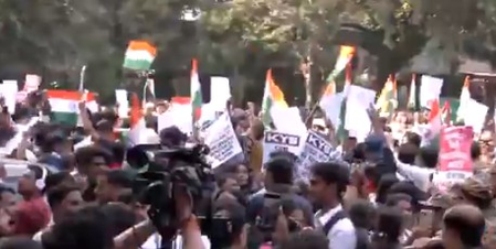 Left parties, student groups march towards EC HQ, demand Gyanesh Kumar’s resignation