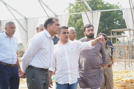 Gujarat Dy CM inspects preparations for upcoming PM Modi’s visit (Lead)