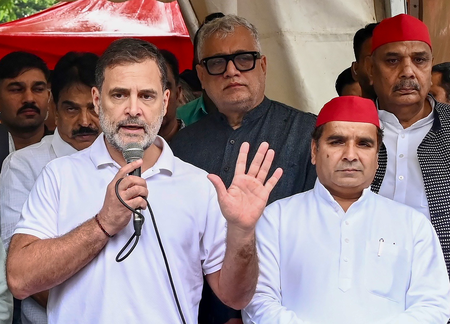 LoP Gandhi announces ‘Chalo Dilli’ march from Minto Road junction to Ramlila Maidan; cops say no permission sought for CP