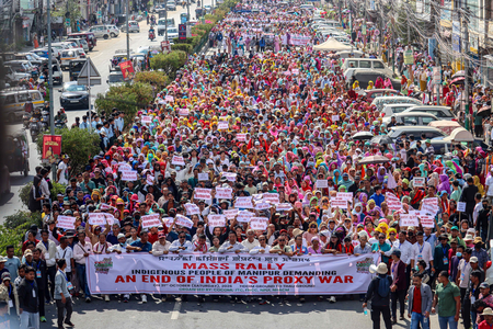 Meitei, Naga groups join hands in massive Manipur rally, demand SoO abrogation, Dy CM’s resignation