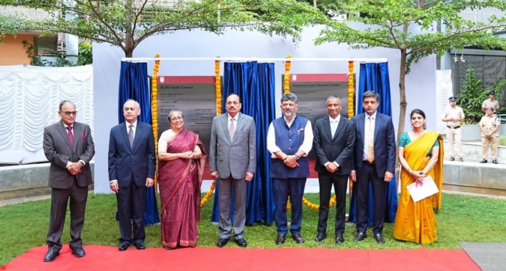 DK Shivakumar Lays Foundation for New Block, Auditorium at NLSIU Bengaluru