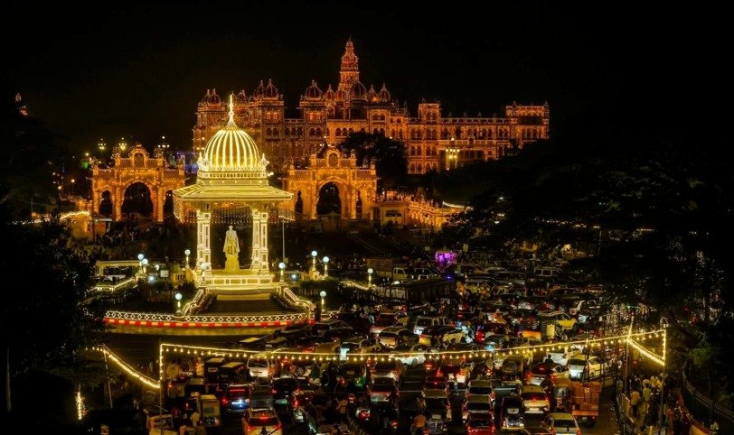 Mysuru Dasara: Cultural City Glows with Colourful Illuminations